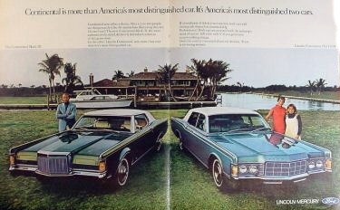 Lincoln Continental Mark III , Ads
